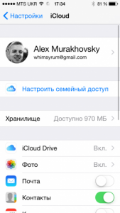Включите семейный доступ на iPhone