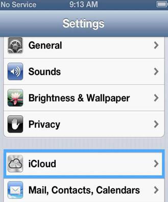 Синхронизировать iPhone с iCloud